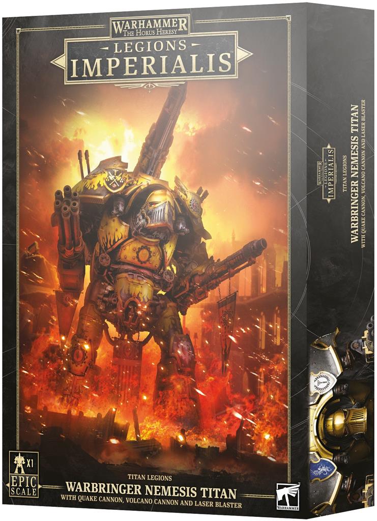Warhammer The Horus Heresy: Legions Imperialis: Titan Legions - Warbringer Nemesis Titan with Quake Cannon, Volcano Cannon and Laser Blaster